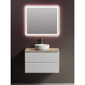 Мебель для ванной со столешницей Sancos Snob T 80 SNT80W+TT80A2X Bianco/Kreman