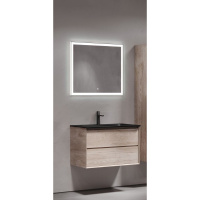 Мебель для ванной Sancos Marmi 2.0 80 MR2.080EG дуб галифакс натуральный/черный