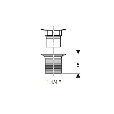 Донный клапан Geberit 152.050.21.1 для раковины