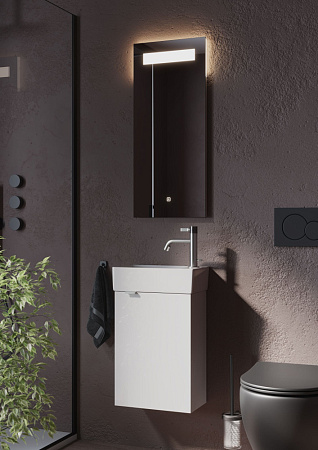 Тумба с раковиной Sancos Mini MN35WR белый глянцевый