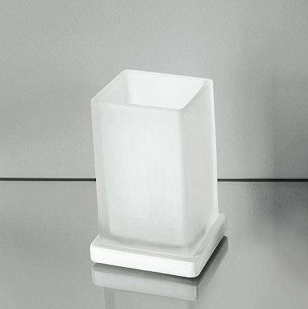 Стакан Colombo Look B1641.BM настольный, белый матовый