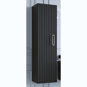 Шкаф-пенал Armadi Art Linea 845-BCR без ножек, черный/хром