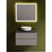 Мебель для ванной со столешницей Sancos Snob T 80 SNT80SM+TT80A1 Doha Soft/Black Sky