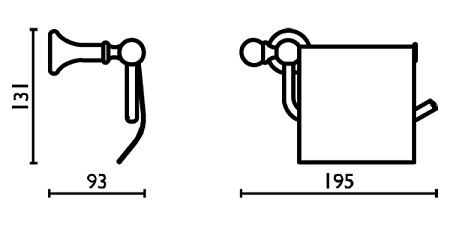 Держатель туалетной бумаги Bagno & Associati Folie FS23651 CR