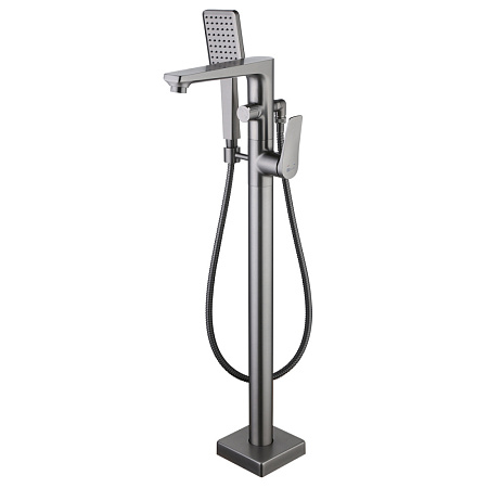 Смеситель Lemark Bronx LM3744GM для ванны, напольный, графит