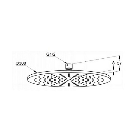 Верхний душ Kludi A-QA 6433091-00 хром/белый