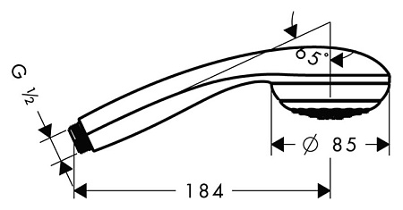Душевая лейка Hansgrohe Crometta 85 28562000 хром
