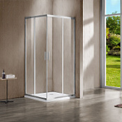 Душевой уголок Vincea Garda VSS-1G 90x100 прозрачное, прямоугольный, хром