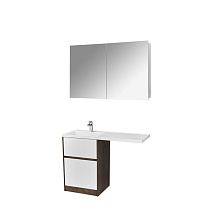 Мебель для ванной Aquaton Лондри 1A266901LHDY0 60 L Дуб кантри/белый