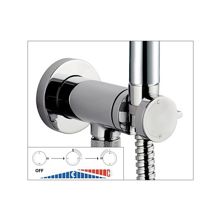 Гигиенический душ со смесителем Bossini Nikita Mixer Set E37008B.030 хром