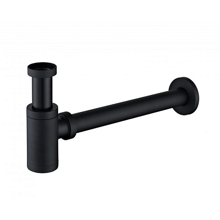 Сифон BelBagno BB-SMT2-NERO для раковины, черный матовый