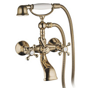 Смеситель Palazzani Retro 50102050 для ванны с душем бронза Смеситель Palazzani Retro 50102050 для ванны с душем бронза