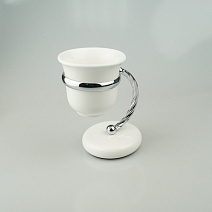 Стакан Stil Haus Giunone G718(03) хром/белый