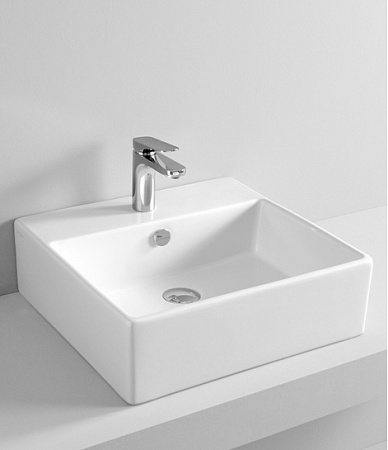 Раковина ArtCeram Quadro QUL002 01;00 50 белый глянцевый