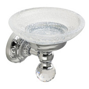 Мыльница Migliore Cristalia 16790 настенная, хром/swarovski