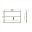 Кнопка смыва Tece Square II 9240825 стекло черное сатинированное - фото 2