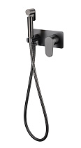 Гигиенический душ со смесителем Boheme Spectre 457-GM для биде, оружейная сталь Гигиенический душ со смесителем Boheme Spectre 457-GM для биде, оружейная сталь