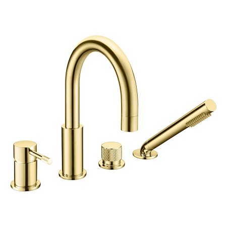 Смеситель Boheme Uno 460-G для ванны, золото