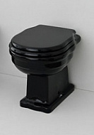 Чаша для унитаза приставного ArtCeram Hermitage HEV003 03;00 черный глянцевый