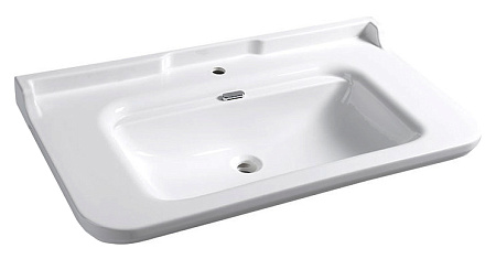 Раковина Kerasan Waldorf 4142K1bi/cr*1 100 c 1 отверстием под смеситель, белый