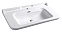 Раковина Kerasan Waldorf 4142K1bi/cr*1 100 c 1 отверстием под смеситель, белый