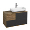 Тумба с раковиной Aquaton Терра 1A247201TEKA0 85 раковина Infinity, дуб кантри/антрацит