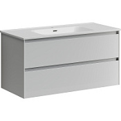 Тумба с раковиной Sancos Cento 100 CN100W белый глянцевый