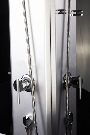 Душевая кабина Niagara Eco E100/80/40L/TN/BK 100x80x195 L стекло тонированное/профиль серебро