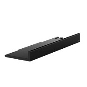 Полка Keuco Collection Reva 12859370000 35 со встроенным стеклоочистителем, черный матовый
