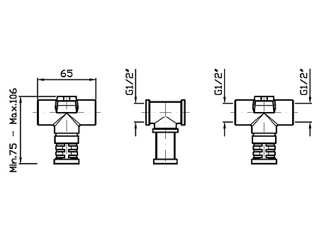 Cкрытая монтажная часть Zucchetti R99504 для смесителя