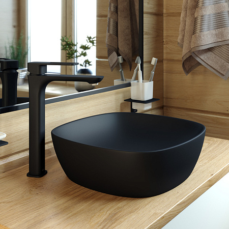 Смеситель IDDIS Slide SLIBL01i01 для раковины-чаши, черный