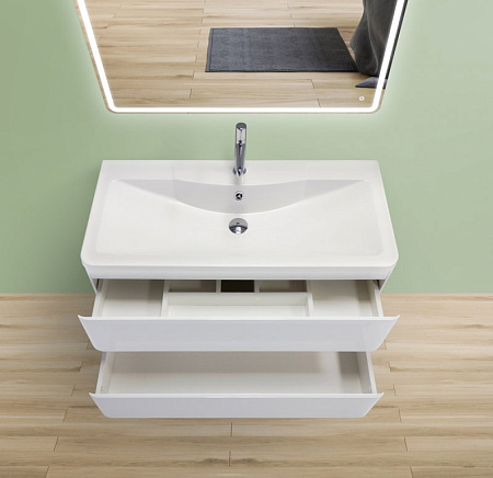 Мебель для ванной BelBagno Albano ALBANO-1000-2C-PIA-BL 100 напольная, bianco lucido