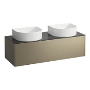 Тумба с раковиной Laufen Sonar 4.0542.4.034.142.1 120 титан/черный мрамор