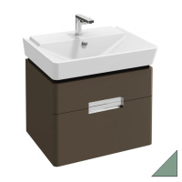 Тумба с раковиной Jacob Delafon Reve 60 см, 2 ящика, оливковый
