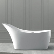 Ванна из искусственного камня ABBER Stein AS9618 169x75 белый матовый