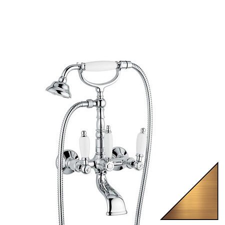 Смеситель Emmevi Deco Ceramic 121611BR для ванны с душем, бронза