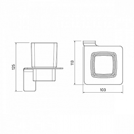 Держатель для стаканов IDDIS Slide SLIBSG1i45 черный