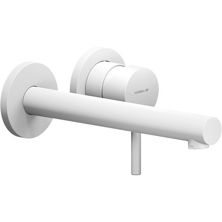 Смеситель Nobili Live LV00499/1WM для раковины, белый матовый