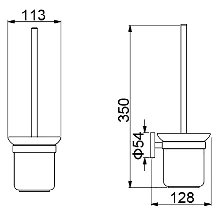 Ершик для туалета Timo Saona 13061/00 хром