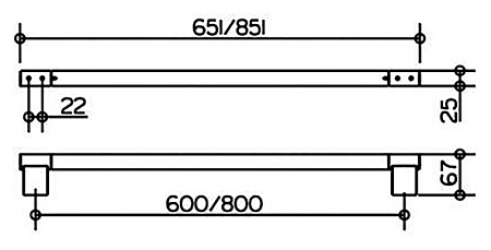 Полотенцедержатель Keuco Plan 14901010600 хром