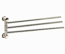 Полотенцедержатель WasserKRAFT Ammer K-1933 3-е рога, матовый хром