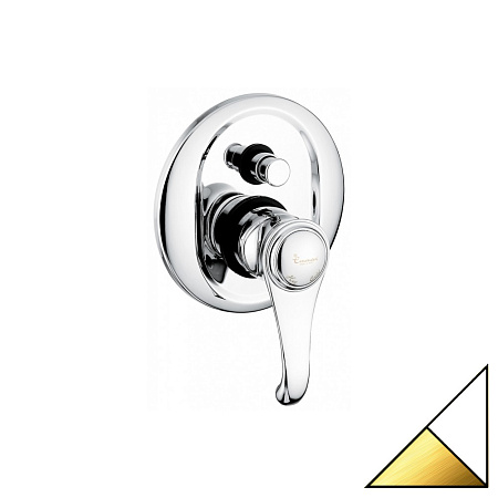 Смеситель Emmevi Tiffany 6019BO для душа, белый/золото