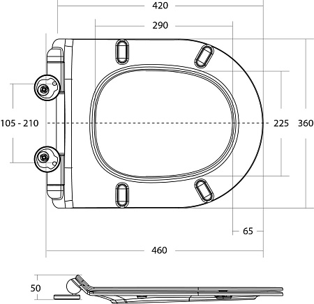 Крышка-сиденье для унитаза BelBagno BB901SC микролифт