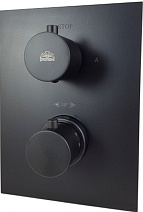 Смеситель Paffoni Light LIQ518NO/M для ванны с душем, черный матовый