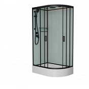 Душевая кабина Frank F412/1L Black 120*80 черный