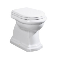 Унитаз приставной Kerasan Retro 101001 вертикальный выпуск, фурнитура золото