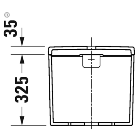 Бачок для унитаза Duravit D-Neo 0944100005 белый