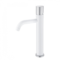 Смеситель Boheme Stick 122-WCR.2 для раковины, ручка Touch, белый/хром