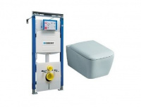 Комплект унитаз Geberit iCon Square 201950000 + инсталляция Geberit 111.362.00.5