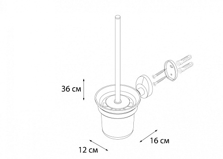 Ершик Fixsen Europa FX-21813 хром